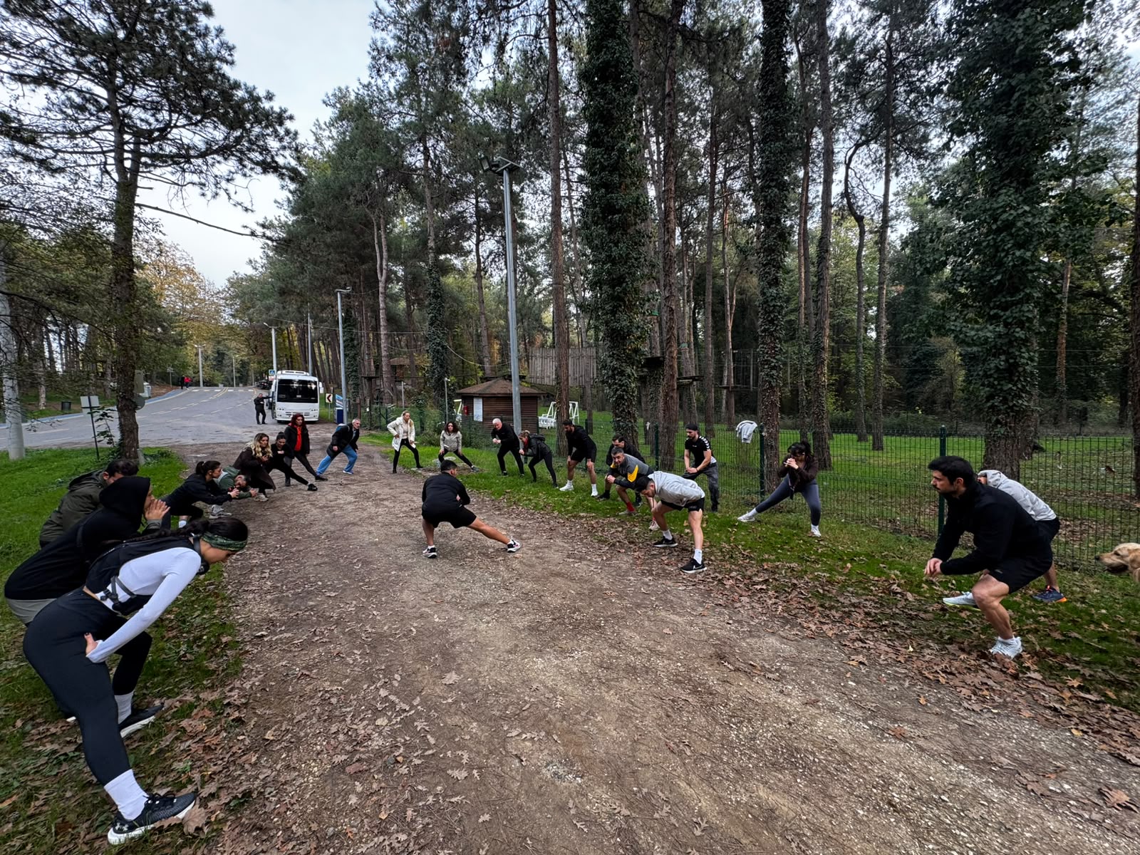 CB Fit Camp eğitmenleri eşliğinde orman antrenmanı